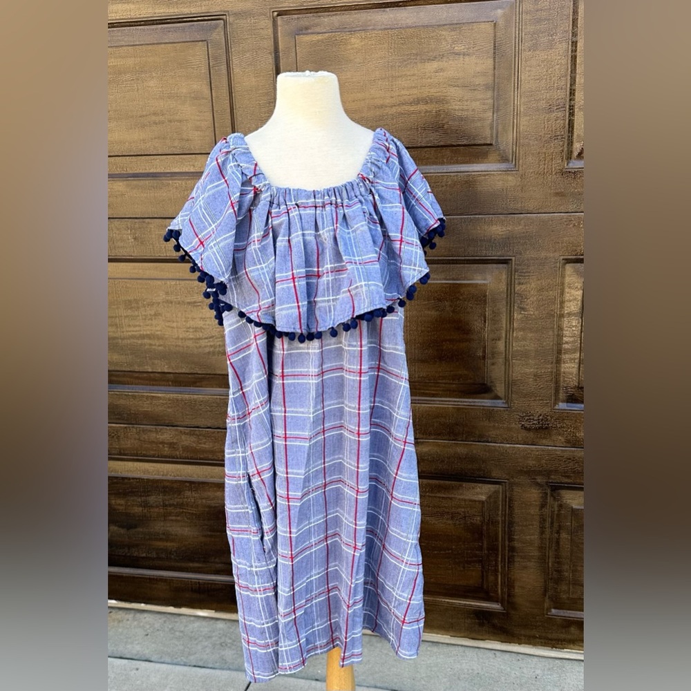 Seven Forty Two dress with ruffles.
